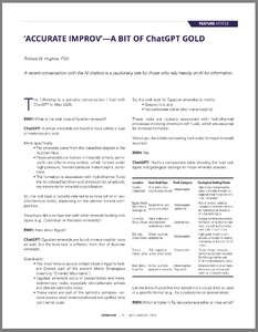 ‘Accurate Improv’ — A bit of ChatGPT gold